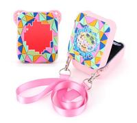 RuiDay Étui en Silicone pour Bitzees Jouet Numérique Interactif Animaux Compagnie, Bitzee Mon Animal interactif 3D, Housse Protection Souple pour Animaux Compagnie Virtuel avec Lanière (Rose)