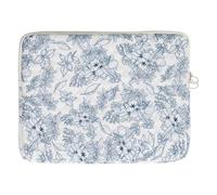 RuiDay Housse Tablette 9-11 Pouces, Pochette pour Tablette Matelassée Motif Floral, Compatible avec 11" iPad Air M3, iPad A16 2025, iPad Pro 11 M4, iPad 10/9/8th Gen, Tab S8/S9 11"