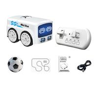 RuiDay Jouet De Voiture Inductif De Suivi De Ligne, Mini Voiture Interactive à Induction, Mini Jouet Éducatif Abs pour, Pensée Logique Et Jeu Créatif (Blanc)