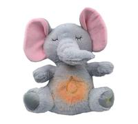 RuiDay Loutre qui Respire, Peluche qui Respire, Koala Calin Bonne Nuit Doudou Musicale Apaisante, Peluche Loutre Calin Naissance Fille et GarçOn Nouveau Né (Éléphant)