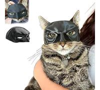 RuiDay Masque pour Chat, Chauve-Souris de Chat, Masque Vengeur Batcat, Masque de Chat pour décoration de fête d'halloween, Vêtements pour Animaux de Compagnie (12 CM)