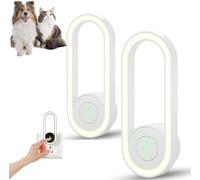 RuiDay Pawshield Ultrasonique Gardien de Maison, Anti-puces pour Chats, Protection à 360° pour Chats et Chiens, Non Intrusif, Répulsif Ultrasons pour Interieur (2pcs Blanc)