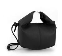 RuiDay Sac bandoulière femme, Sac a main femme, Sac à dumplings pour dames, Pochette, Petit sac hobo à bandoulière en similicuir de créateur, sac bandoulière (Noir)