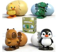 RuiDay Œuf Surprise avec Animal Éclosant, œufs Surprises à Remonter, Jouets pour Pâques, Cadeau paques ou Anniversaire Enfant, à partir de 3 Ans (4pcs)