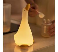 RuiDay Veilleuse Lapin Tactile En Silicone - Lampe Dimmable Rechargeable Pour Enfants (Regardant le Canard)