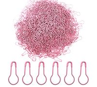 Ruidee Lot de 1000 épingles à nourrice en métal en forme de gourde pour loisirs créatifs, accessoires de maison, étiquettes de vêtements (HBZ/rose)