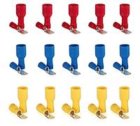Ruidee Lot de 120 connecteurs mâle/femelle isolés à sertir - Rouge, bleu, jaune (SPSZ)