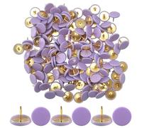 Ruidee Lot de 150 punaises pour tableau d'affichage, école, bureau, carte, mur photo, tableau en liège (violet)