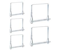 Ruidee Lot de 5 goupilles rectangulaires - 6 x 60 mm - En acier au carbone - Pour remorque de ferme, ferme, jardin (FSX/6 x 60 mm)