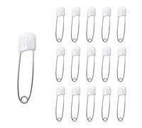 Ruidee Lot de 50 épingles à couches de 5,8 cm en plastique avec fermeture à verrouillage (blanc)