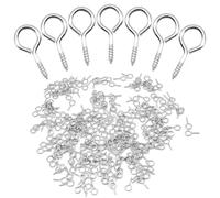 Ruidee YJY-1 Lot de 300 petites épingles à œillet à vis en métal auto-taraudeuses pour bois, bijoux DIY 13,2 x 6,6 mm