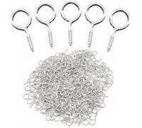 Ruidee YJY-2 Lot de 300 petites épingles à œillet à vis en métal auto-taraudeuses pour bois, bijoux DIY 13,2 x 6,6 mm