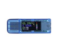 RUIDENG AT34 USB 3.0 Color LCD Voltmètre Ammeter Current Multimètre r Tester USB avec IPS Afficher la surveillance des données en temps réel pour les périphériques USB