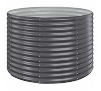 RUIG - NEUF JARDINIERE - BAC A FLEUR Jardinière Acier enduit de poudre 100x100x68 cm Anthracite CL18818