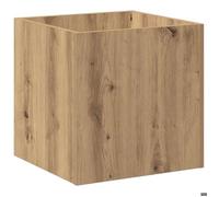 RUIG - NEUF JARDINIERE - BAC A FLEUR Jardinière chêne artisanal 40x40x40 cm bois d'ingénierie CL26102