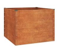 RUIG - NEUF JARDINIERE - BAC A FLEUR Jardinière Gris 100x100x77 cm Acier corten CL36899