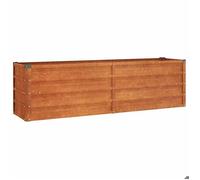 RUIG - NEUF JARDINIERE - BAC A FLEUR Jardinière Gris 160x40x45 cm Acier corten CL23402