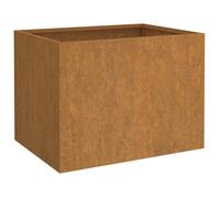 RUIG - NEUF JARDINIERE - BAC A FLEUR Jardinière Gris 62x47x46 cm Acier corten CL14349