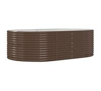 RUIG - NEUF JARDINIERE - BAC A FLEUR Jardinière Marron 212x140x68 cm Acier enduit de poudre CL65738