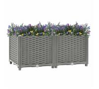 RUIG - NEUF JARDINIERE - BAC A FLEUR Lit surélevé 80x40x38 cm Polypropylène CL97433