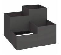 RUIG - NEUF JARDINIERE - BAC A FLEURJardinière 100x100x60 cm Acier Noir CL58971