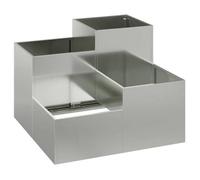 RUIG - NEUF JARDINIERE - BAC A FLEURJardinière 80x80x60 cm en - Acier galvanisé CL91874