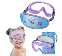 ruigao Lunettes de natation pour enfants de 4 à 7 ans avec sangle en tissu, masque de natation pour enfant, sangle élastique, rembourré en néoprène
