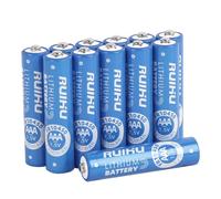 RUIHU AAA Lithium Batteries, 12 Unité Lithium Iron Triple A Batteries, 1.5V 1200mAh Longer Lasting AA Batteries for Flashlight, Toys, Remote Control, Non-Rechargeable (Lithium AA-12 Unité)