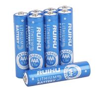 RUIHU AAA Lithium Batteries, 8 Unité Lithium Iron Triple A Batteries, 1.5V 1200mAh Longer Lasting AA Batteries for Flashlight, Toys, Remote Control, Non-Rechargeable (Lithium AA-8 Unité)