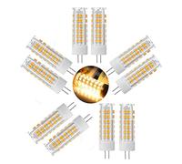 Ruihua 10 Paquets G4 7W Blanc Chaud 3000K Ampoules à Capsule LED(Équivalent 70W Lampe Halogène) G4 Mini Ampoules à Maïs 700LM Non Dimmable Lampe à Économie D'énergie AC 220-240V