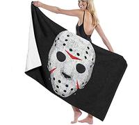 RUiillg Serviette De Plage Microfibre,Film d'horreur Maniaque Grande Serviette De Plage Légère De Drap De Bain Parfaite pour Les Sports De Remise en Forme De Natation De Voyage D'Hôtel De Famille