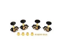 RuiJOTWAT A Set 2R2L Noir Vintage Open Gear Ukulele 4 Cordes Guitare Tuning Pegs Clés Tuners Mécanique Head