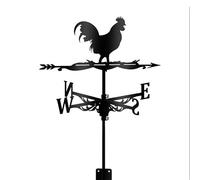 RuiJOTWAT Girouette Coq, Indicateur de Direction du Vent de Maison, pour Clôture de Jardin et Décorations Extérieures en Métal pour Abri de Jardin