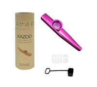 RuiJOTWAT Kazoo en alliage d'aluminium avec 10 diaphragmes de flûte Kazoo, une belle boîte et un pare-poussière pour instruments de musique, ukulélé, guitare, partenaires, violet