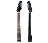 RuiJOTWAT Manche en érable de remplacement 22 frettes, touche en palissandre pour Strat St Stratocaster (noir)