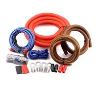 Ruikarhop Kit de câblage d'amplificateur de voiture de calibre 0 3000 W - Kit de câblage d'amplificateur à calibre zéro - Connectez et alimentez votre radio - Kit de câblage de