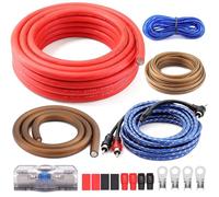 Ruikarhop Kit de câblage d'amplificateur de voiture de calibre 0 3000 W - Kit de câblage d'amplificateur à calibre zéro - Connectez et alimentez votre radio - Kit de câblage de