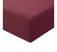 RUIKASI Drap Housse 90x200 Bordeaux - Drap Housse 90 x 200 Bonnet 40cm Matelas en Microfibre 1 Personne, Très Doux et Respirant avec Élastique Tout Autour