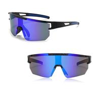 Ruikdly Fast Glasses Rave Lunettes de sport polarisées Lunettes de cyclisme Lunettes de soleil de sport pour hommes Lunettes de soleil pour hommes Lunettes de soleil Vélo pour sports de plein air Cycl