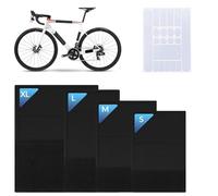 Ruikdly Lot de 4 protections de cadre de vélo - Protection de cadre de vélo - Protection de cadre en carbone - Pour accessoires de vélo contre les rayures