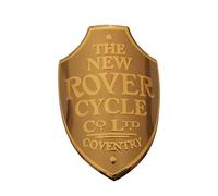 Ruilin Badge de vélo en alliage d'aluminium souple pour VTT, BMX, cadre avant de vélo pliable, accessoires de cyclisme, emblème, tube à faire soi-même (Rover(or))