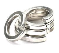 RuiLing Lot de 100 rondelles de verrouillage fendues en acier inoxydable 201 Joint élastique M10