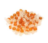 RuiLing Lot de 150 connecteurs de Ligne téléphonique étanches K1 pour câble de réseau avec bornes en Gel Orange Transparent