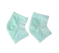 Ruilogod 1 paire de chaussettes de talon en gel respirant et hydratant pour peau craquelée Vert clair (id:66 ab2 a3 a76 d01