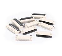 Ruilogod 10 Pcs simple rangée Bas Connect 0.5mm pas de 20 Pin connecteur FPC FFC