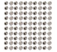 Ruilogod 100 pièces M5x5.5mm 304 en acier inoxydable à six pans creux cylindre d'entraînement point vis sans tête