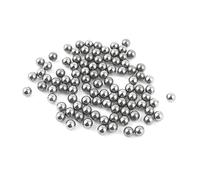 Ruilogod 100pcs ton argent 4.76mm roulement en acier Billes vélo vélo Pièces de rechange