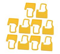 Ruilogod 10pcs 60mm x 38mm x 3,6 mm de cadenas de joint en plastique jaune pour coffre à bagages