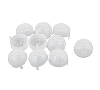 Ruilogod 10pcs de 125 degrés HDPE lentille de Fresnel pour le corps pyroélectrique capteur PIR Blanc 8 mètres détection de mouvement