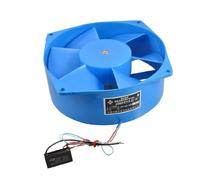 Ruilogod 220V 65W Ventilateur d'écoulement axial à moteur électronique en métal bleu